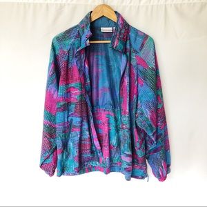 Vintage Reebok Multicolored Windbreaker!